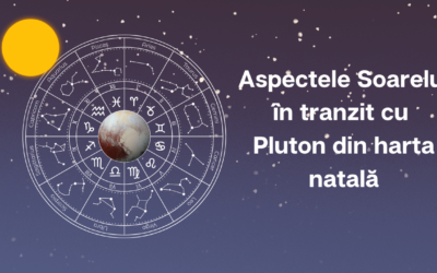 Aspectele Soarelui în tranzit cu Pluton din harta natală