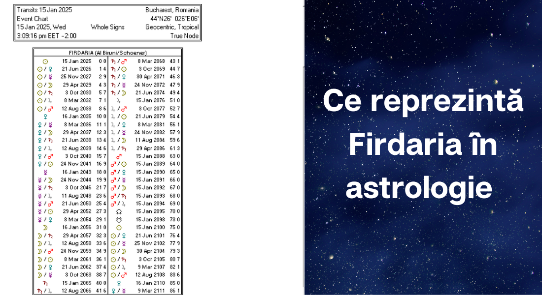 Descoperă magia ciclurilor Firdaria! 🔮💫 Ce reprezintă Firdaria în astrologie.