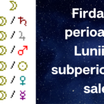 Firdaria I Perioada Lunii și subperioadele sale