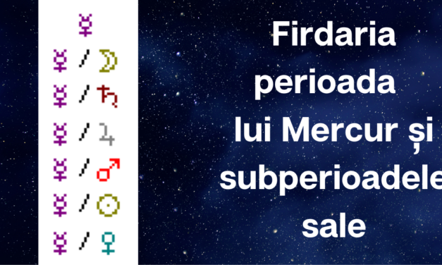Firdaria perioada lui Mercur și subperioadele sale